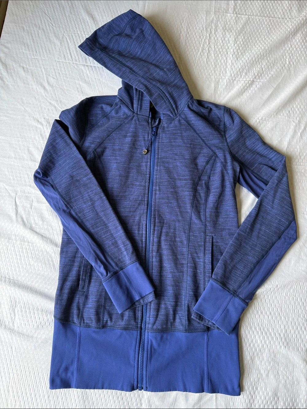 Lululemon Daily Practice Jacket Diamond Jacquard Space Dye Sapphire Blue Naval ✨